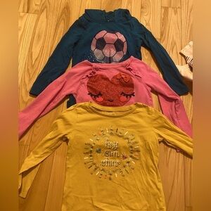 3 long sleeve kids shirts toddler size 4T